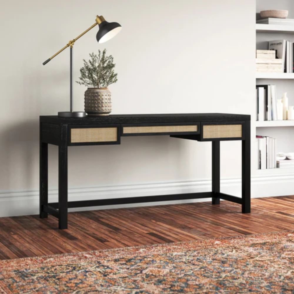 Bakewell Solid Rattan Study Table