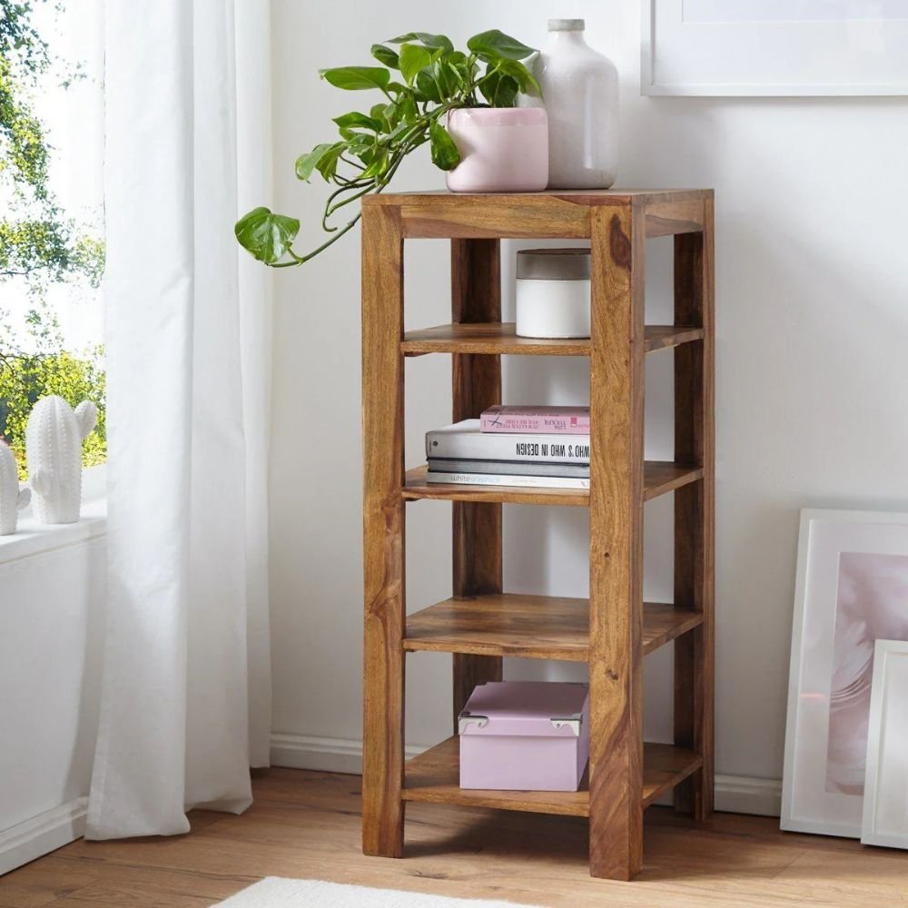 Bakewell Solid Wood Corner Bookcase