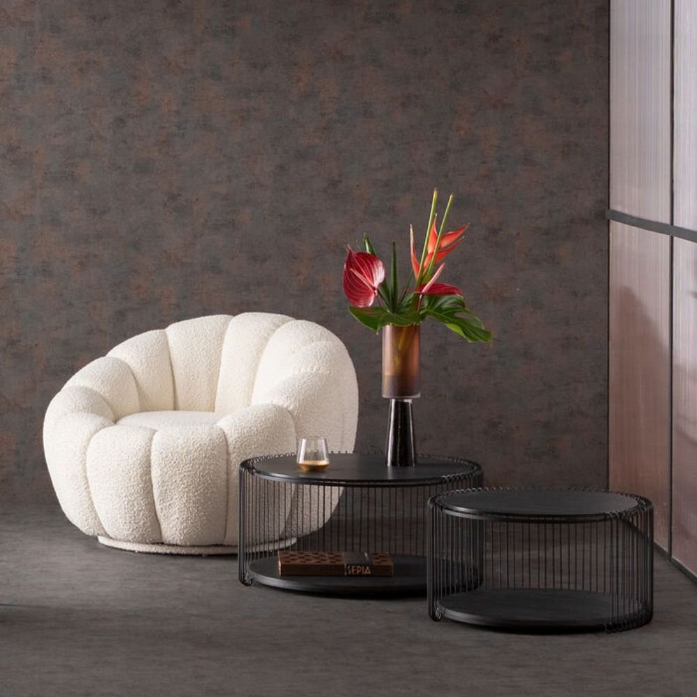 Banbury White Curved Corner Sofa
