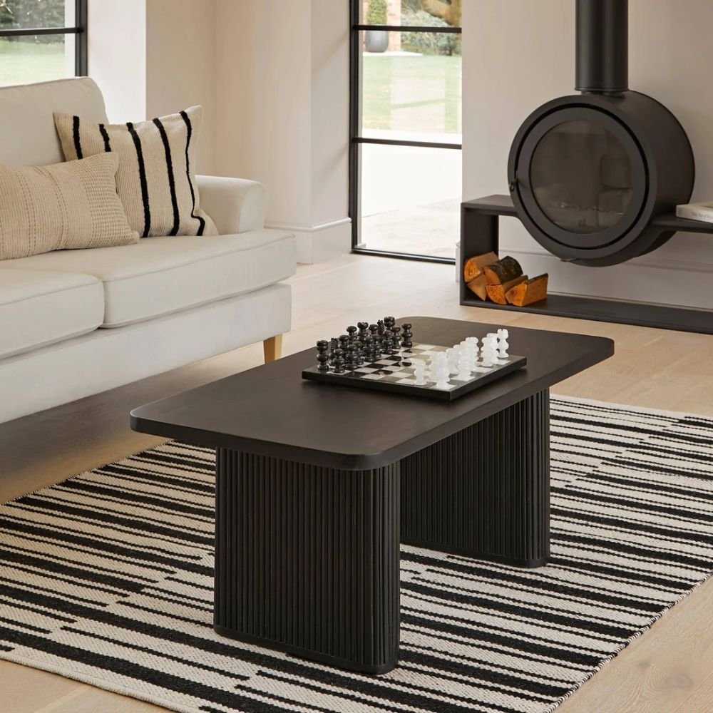 Bicester Black Mango Wood Coffee Table
