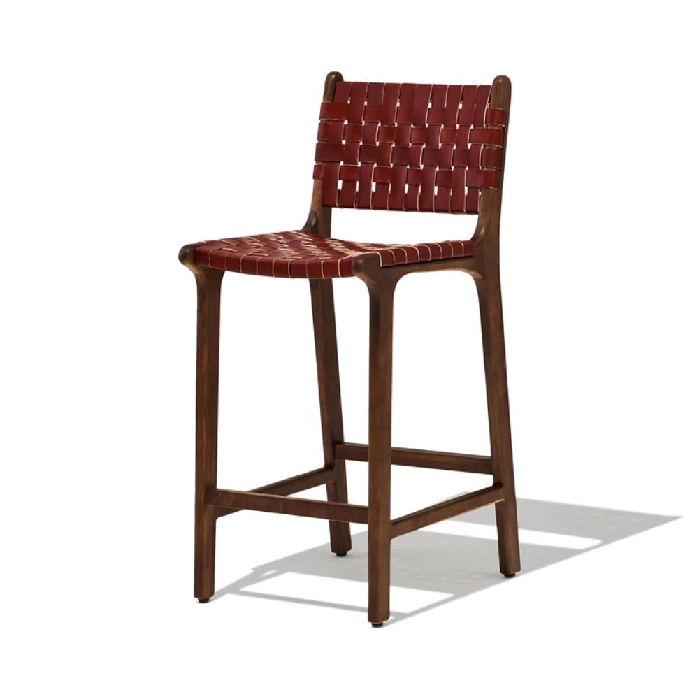 Bicester Handcrafted Solid Wood Counter Height Bar Chair Bar Stool