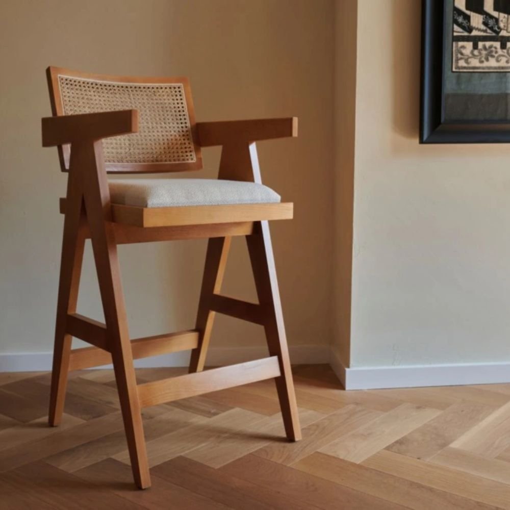 Bideford Solid Wood Bar Stool with Jackson Elegance