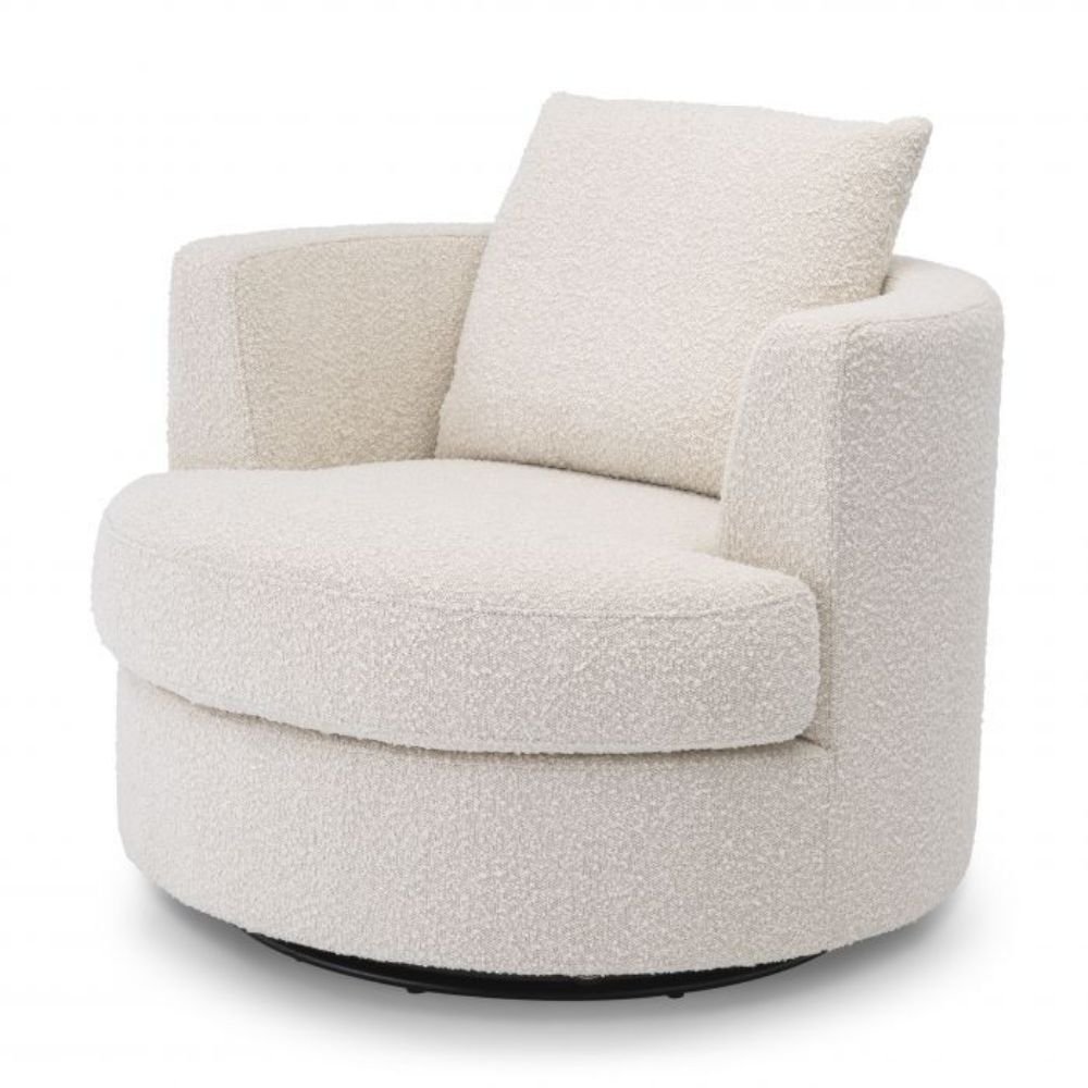 Boucle Wing Accent Chair in Frome