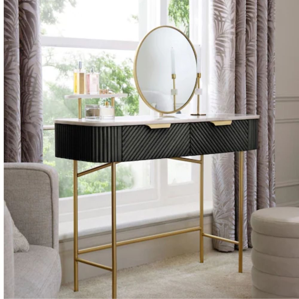 Bradford Urban Boho 2-Drawer Console Table