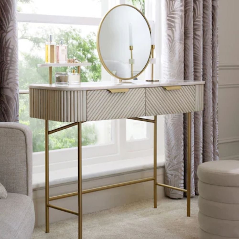 Bridport Solid Wood Small Console Table, Black