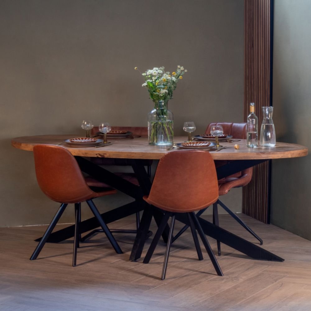 Bungay Oval Mango Wood Dining Table 200cm