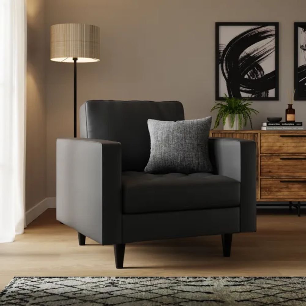 Buxton Faux Leather Armchair
