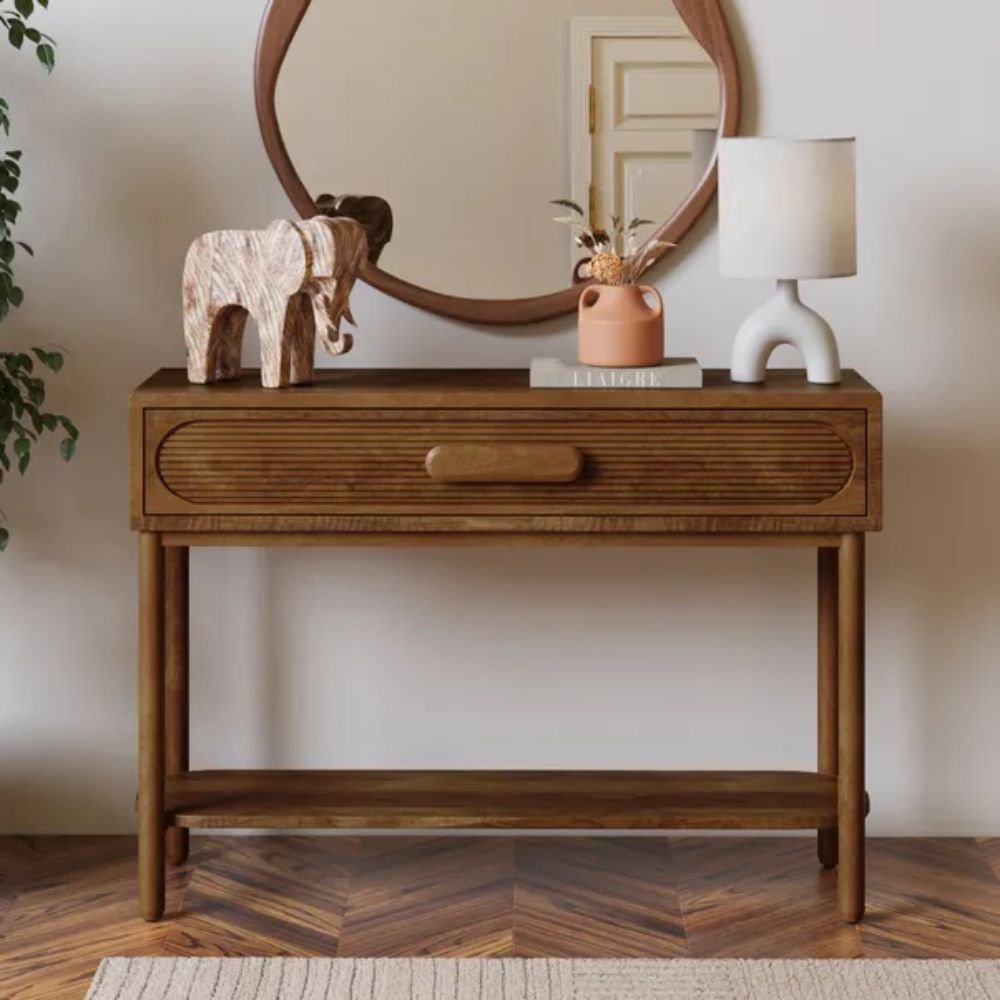 Cawood Dark Mango Wood Console Table