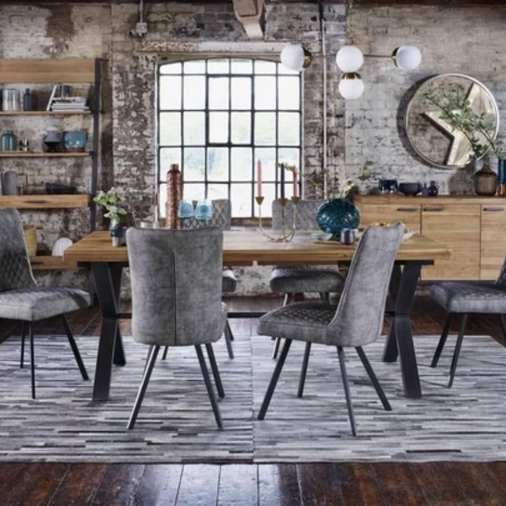 Cheadle Dining Table and 6 Dining Chairs Dining Set