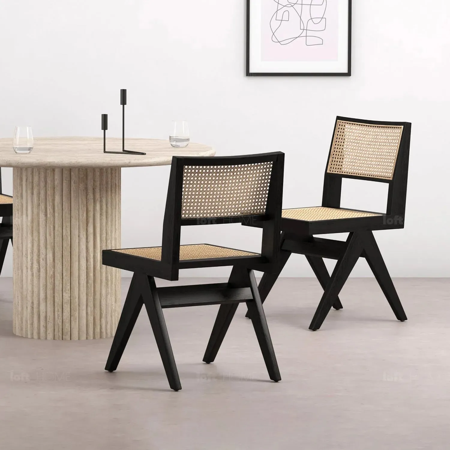 Chertsey Solid Wood Geralt Cane Chair Without Arm