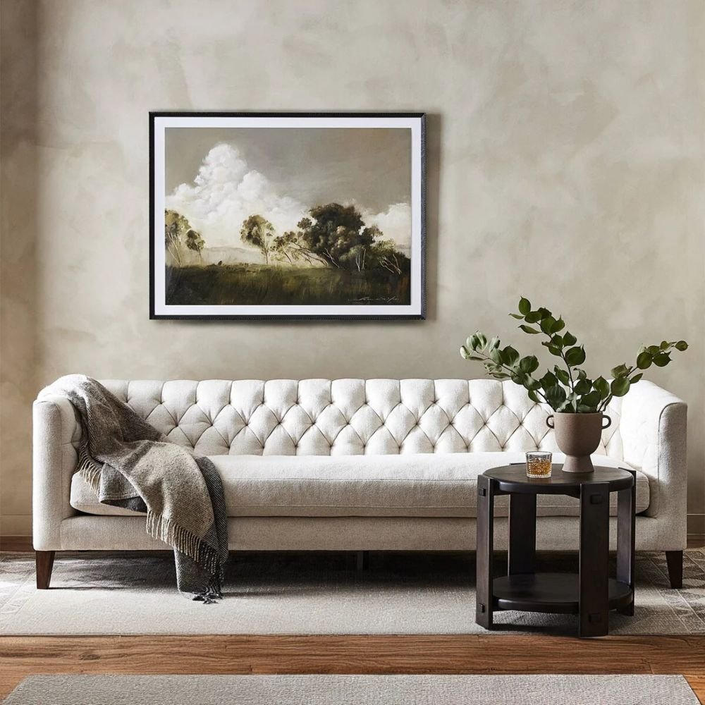 Chesterfield 3 Seater Fabric Sofa