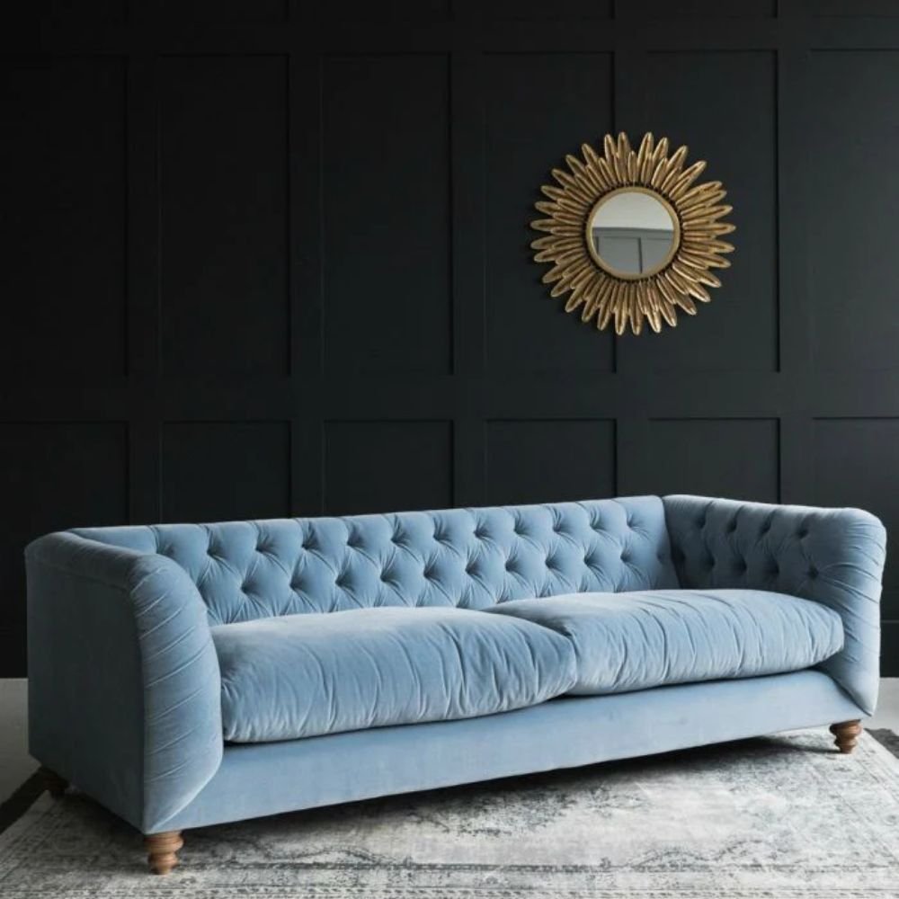 Chesterfield 3 Seater Leather Sofa #2