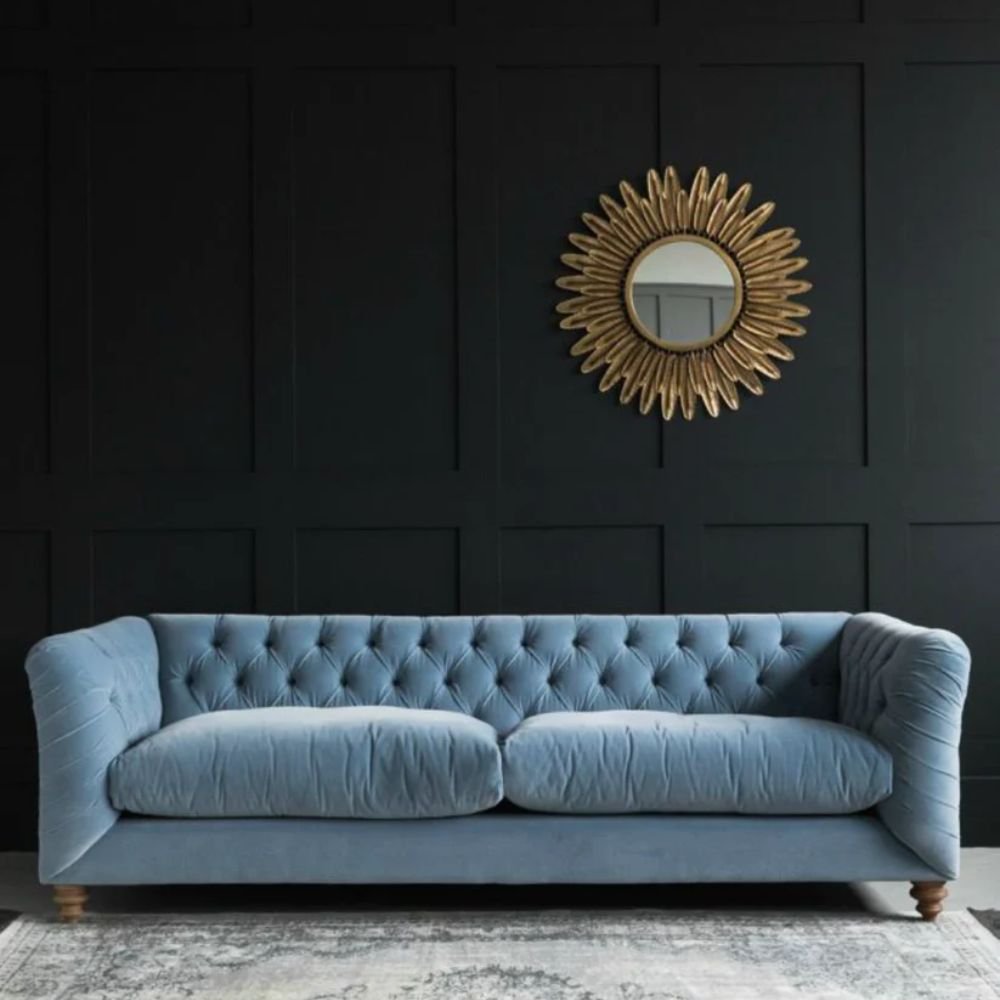 Chesterfield 3 Seater Leather Sofa