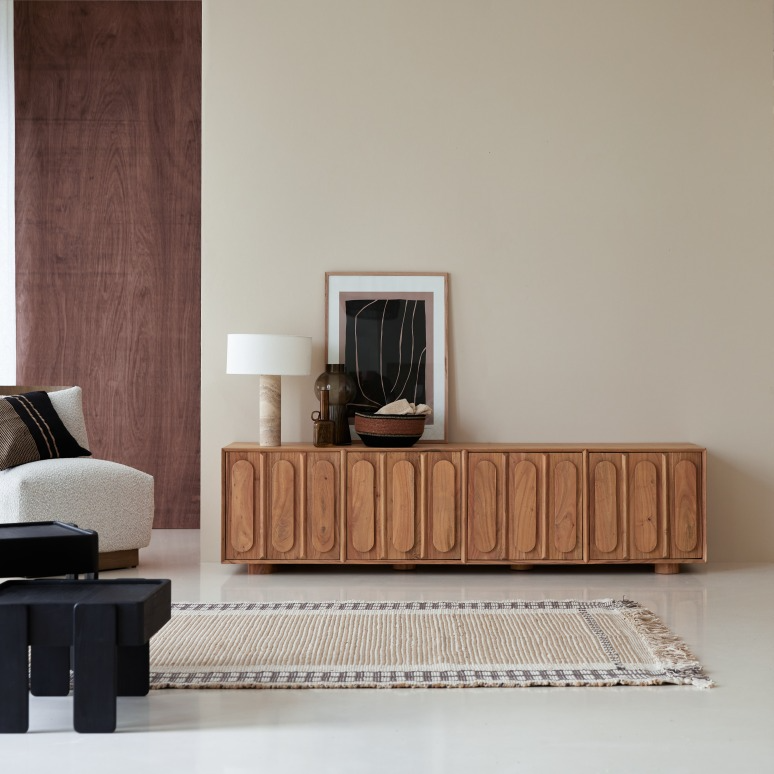 Cisco Premium Acacia Wood TV Unit #02