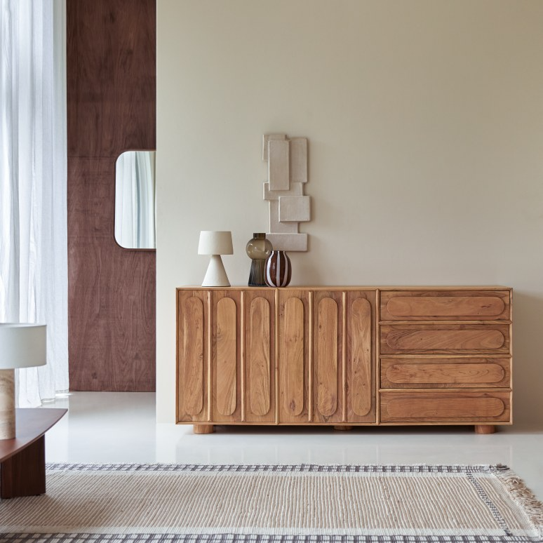 Cisco Solid Acacia Wood Sideboard #08