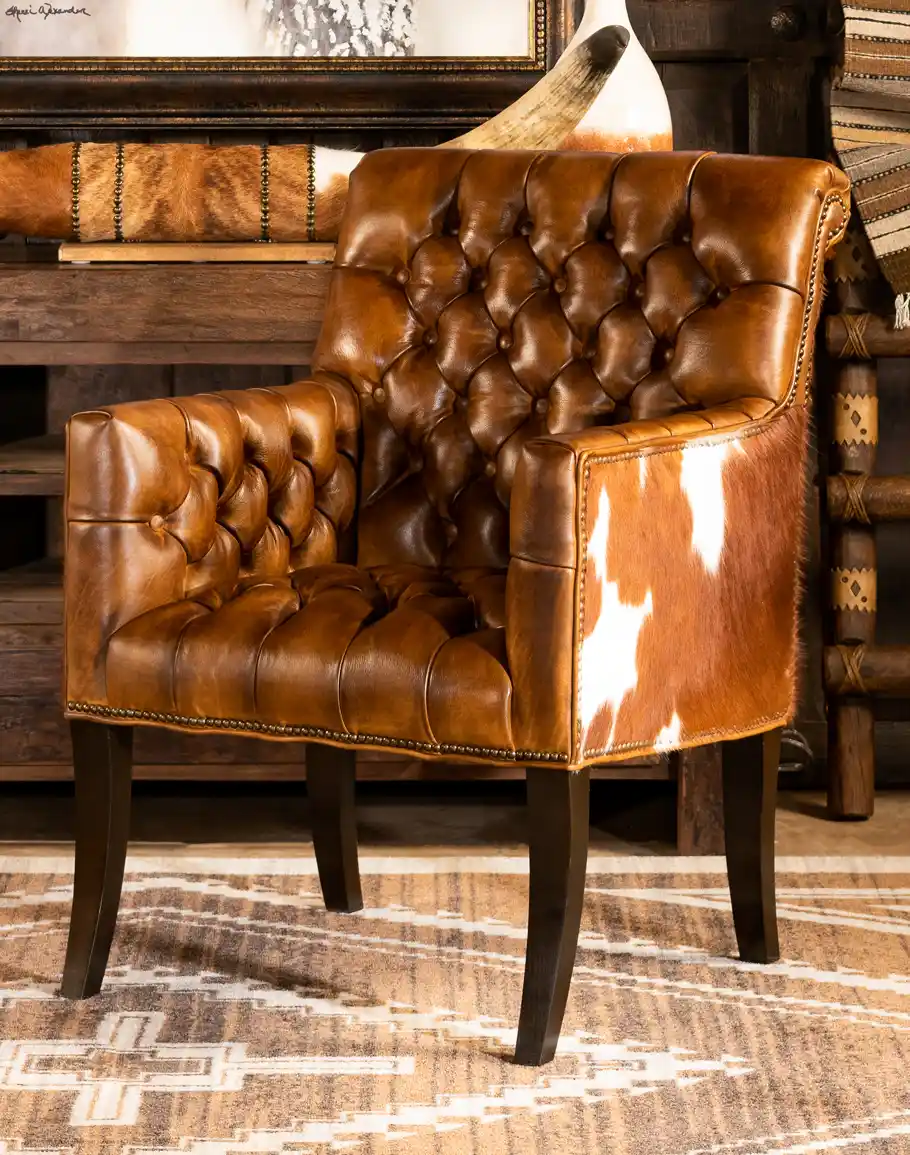 Cowhide Leather Chair – Gilbert