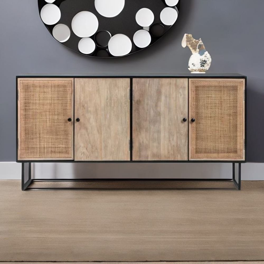 Daventry Mango Solid Wood Sideboard with Natural Finish
