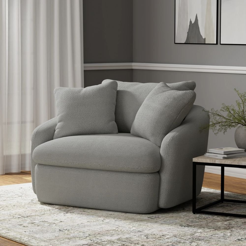 Debenham Dame Doves Large Swivel Chair