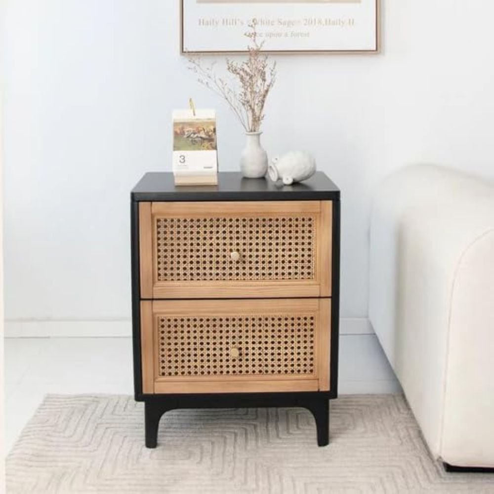 Debenham Rattan Cane Bedside Table