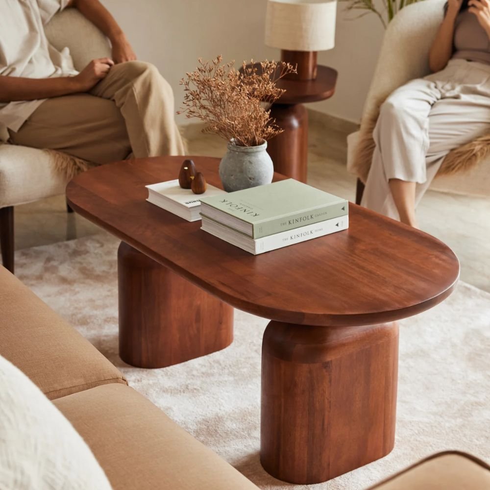 Dunster Modern Oblong Solid Wood Coffee Table