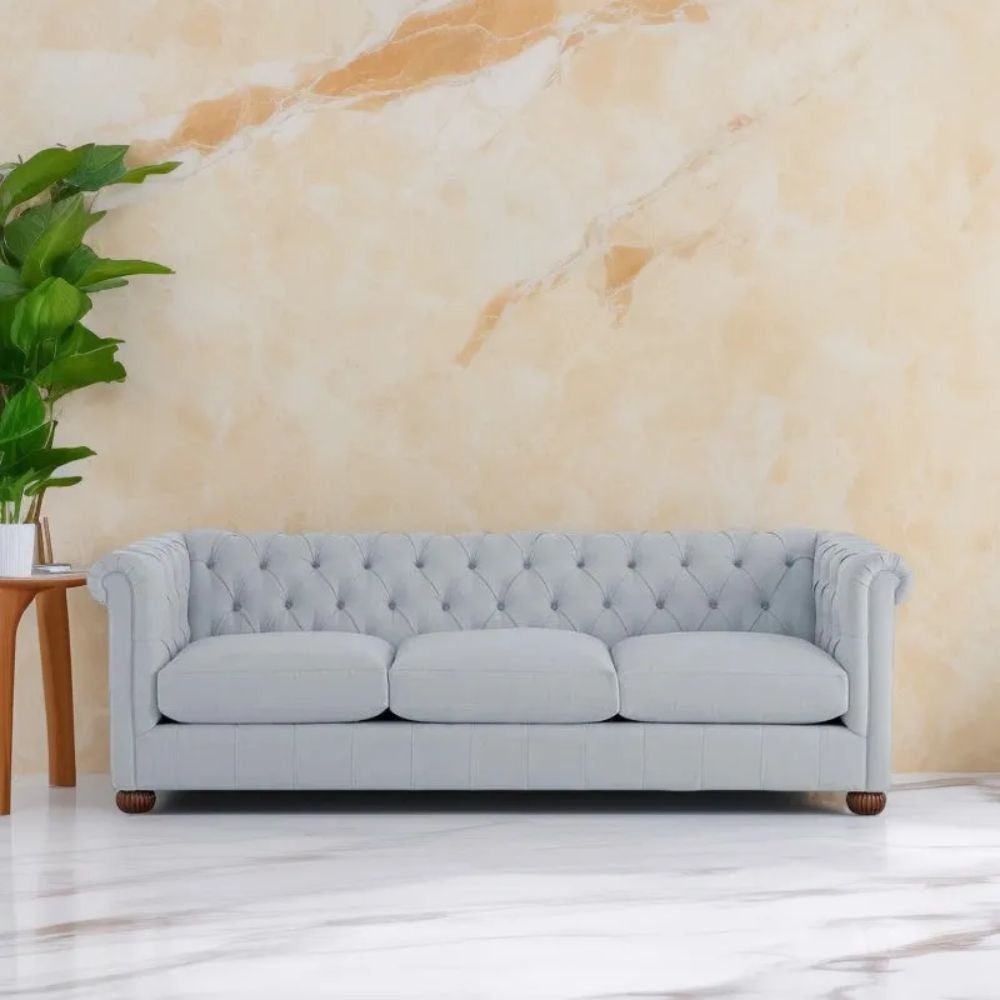 Epsom Solid Wood Three Seater Sofa