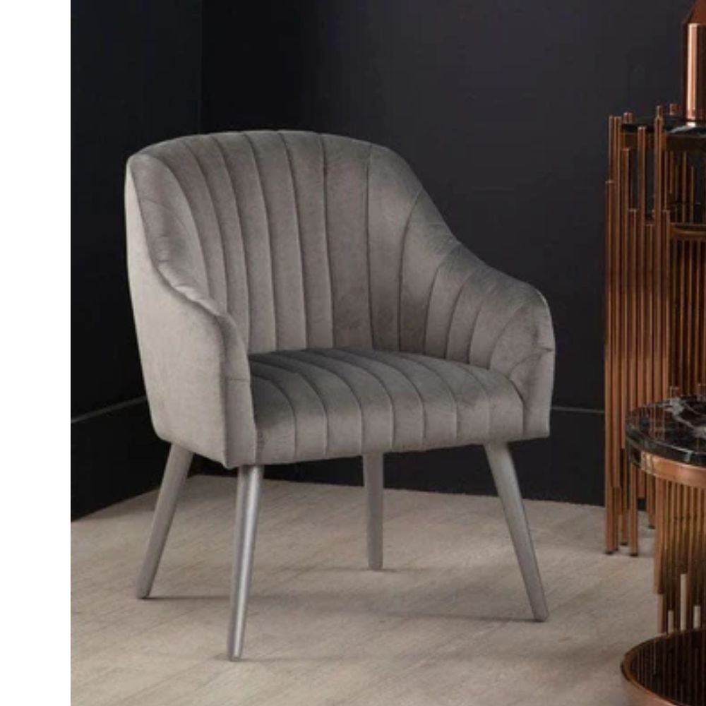 Hexham Fabric Armchair in Grey