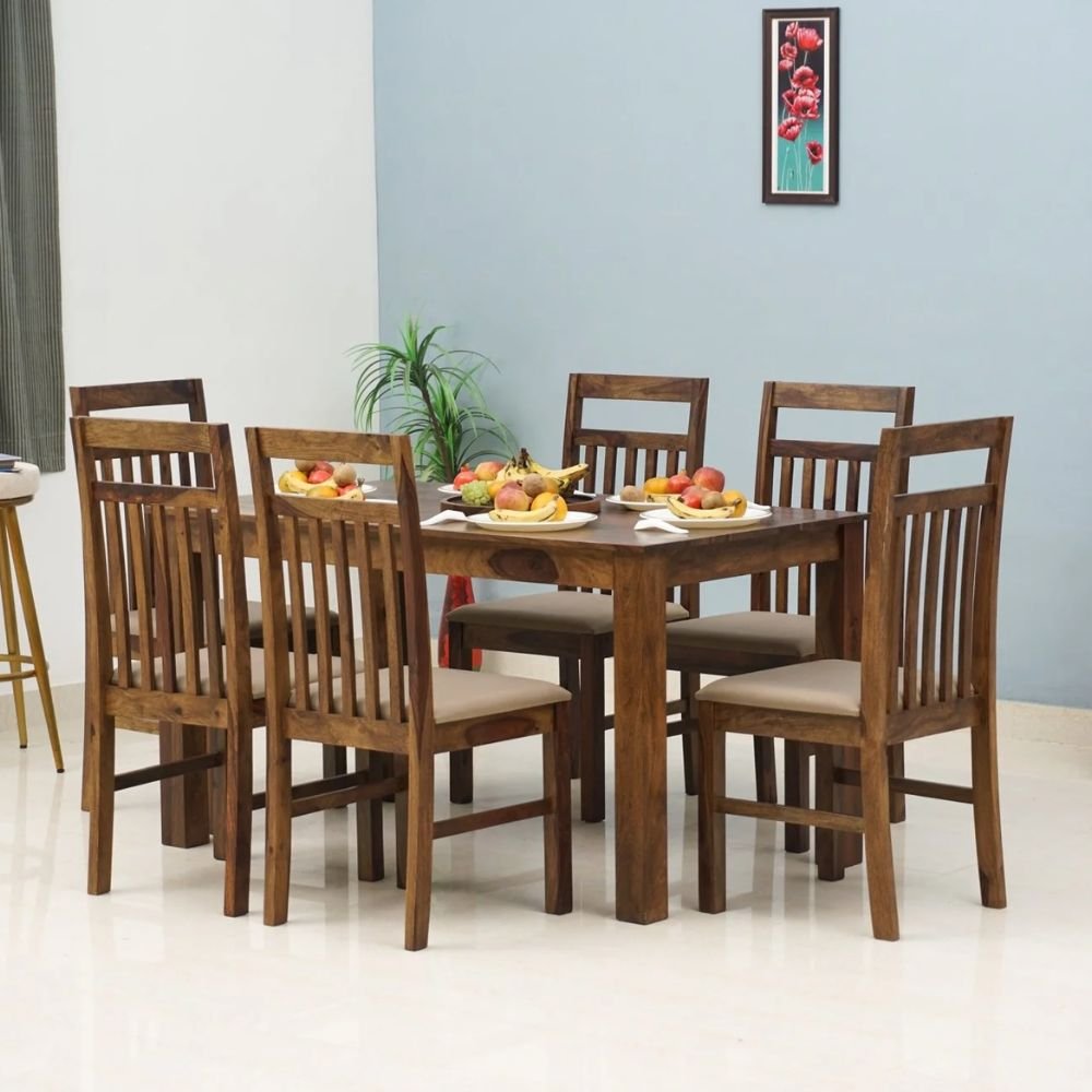 Honiton 6 Seater Dining Table in Sheesham Wood