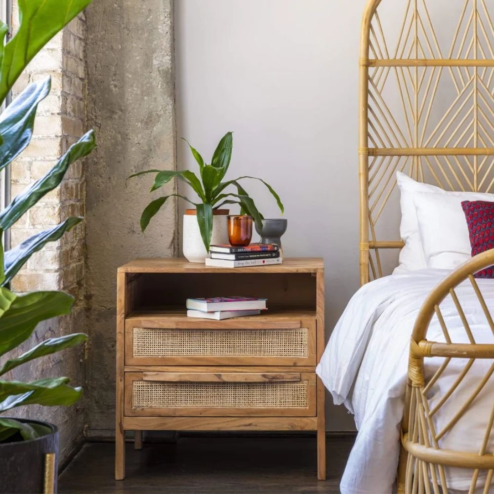 Ilkley Rattan Bedside Table