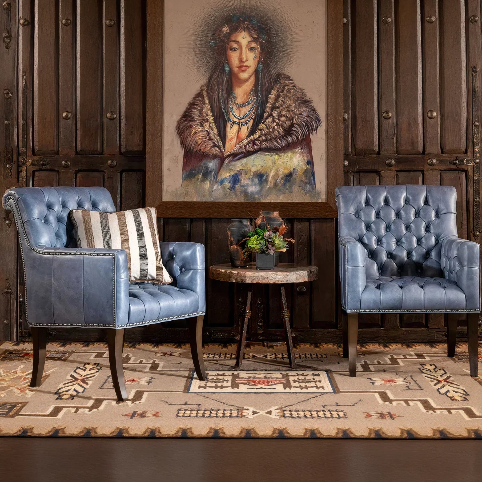 José Leather Chesterfield Single Seater Sofa