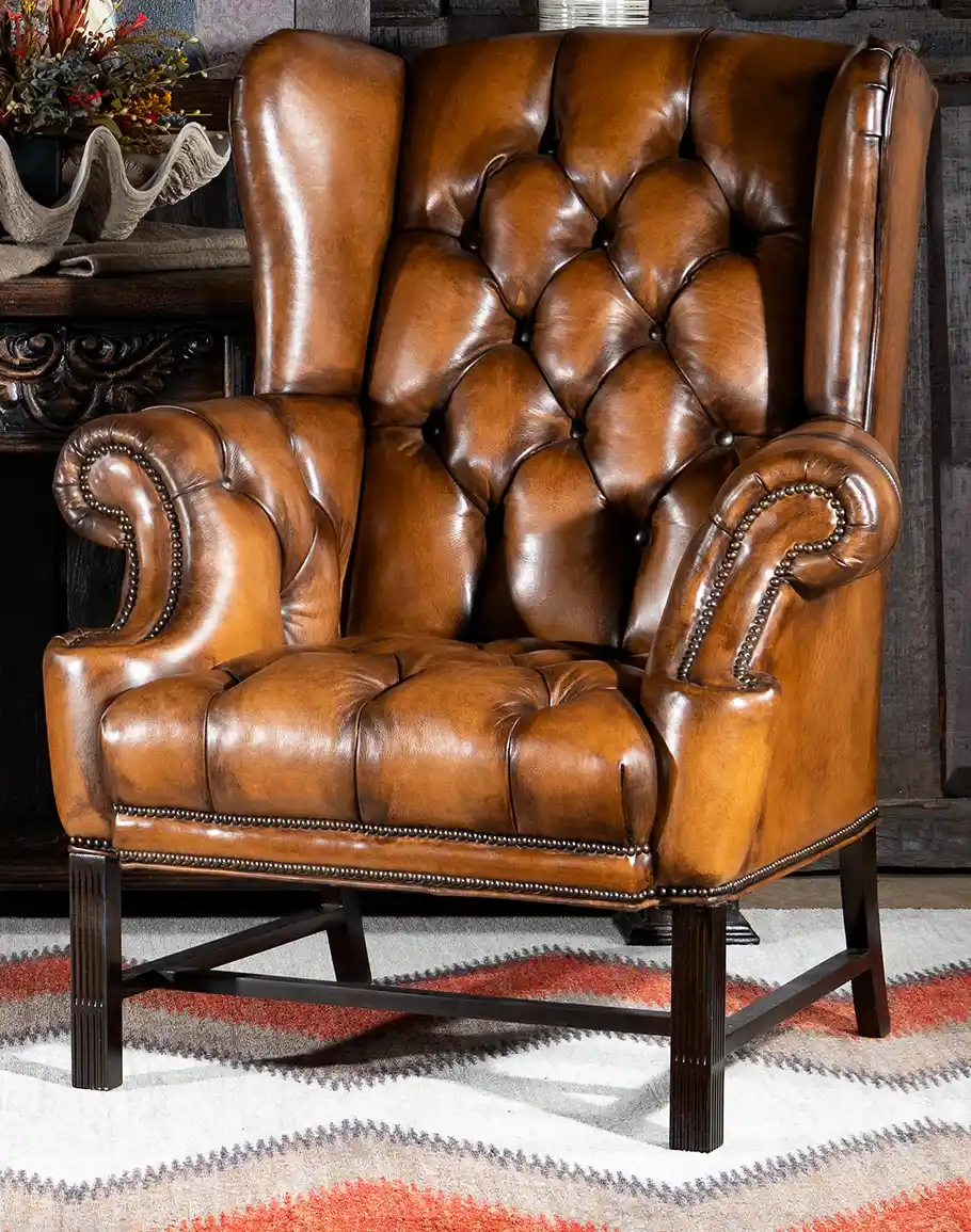 Leather Wingback Chair – Matilda
