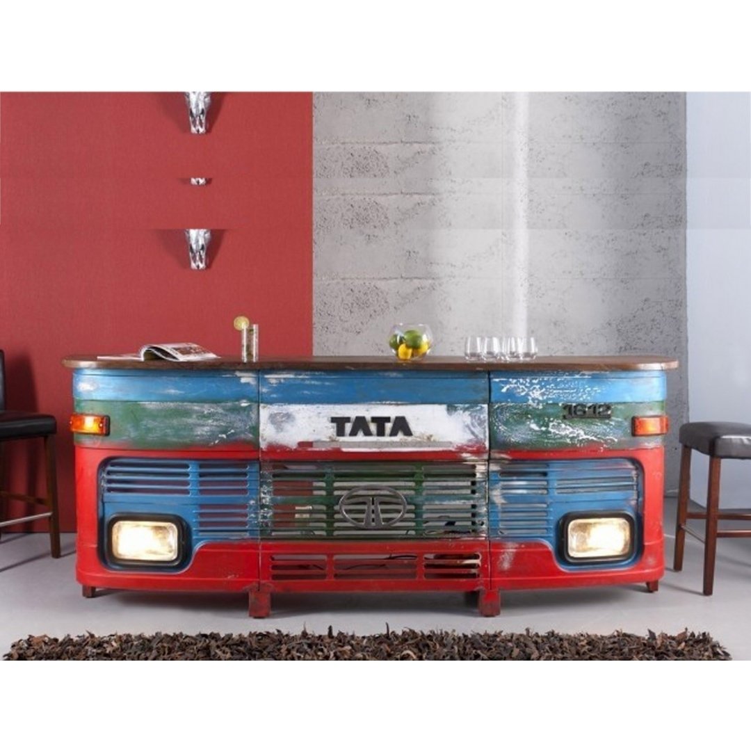 Malton Inspired Transport Truck Wooden Bar Unit Bar Cabinet