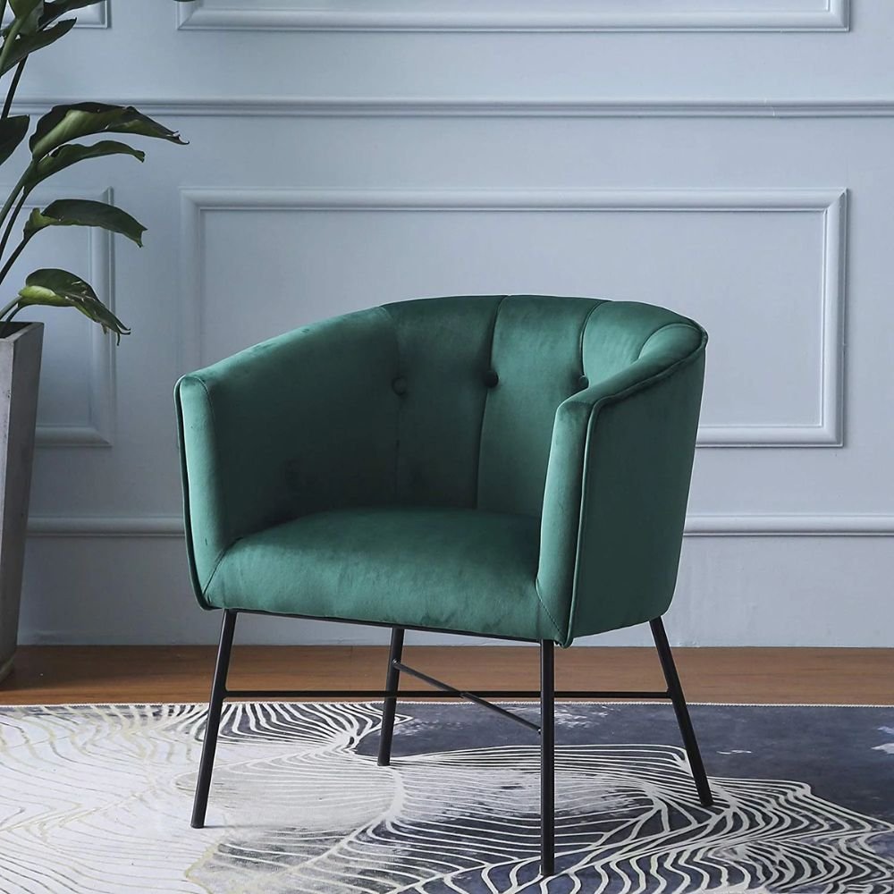 Marlow Chair in Emerald Green Velvet