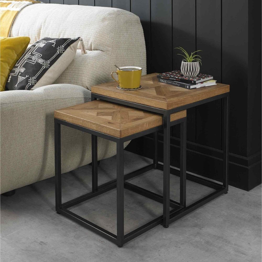 Moreton Mango Wood Nest of Tables Set of 2 Nesting Table Set