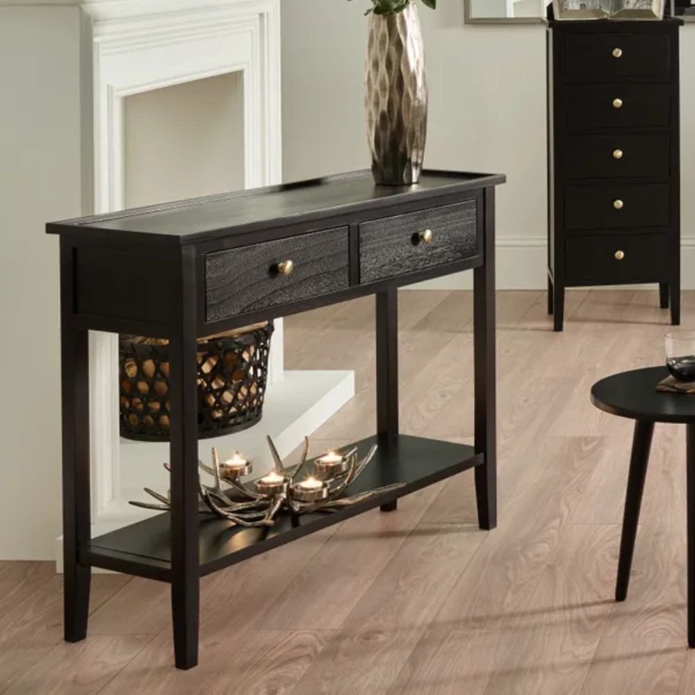 Newent Console Table with Black Painted