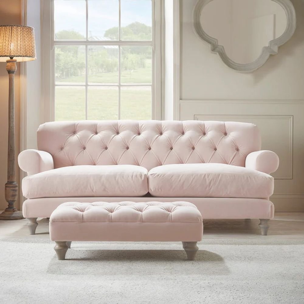 Ongar Velvet 3 Seater Sofa