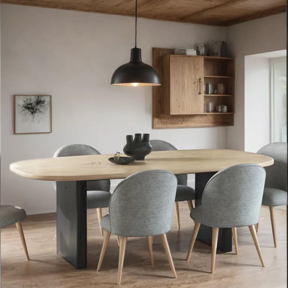 Penrith 4 Seater Solid Wood Dining Table Set