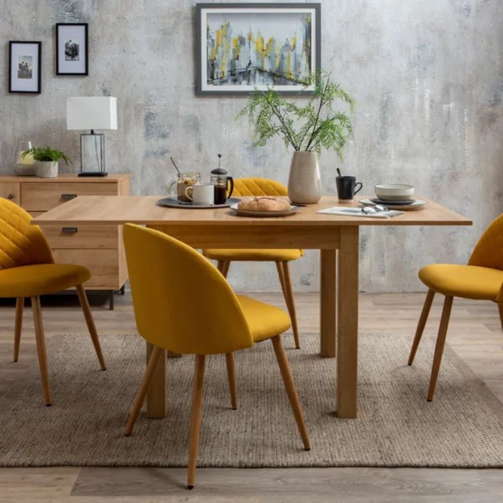 Rugeley Rectangular Dining Table with 4 Chairs Dining Set