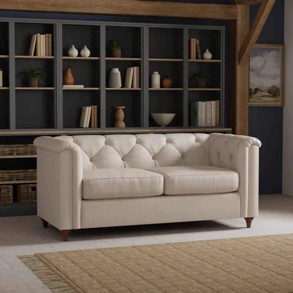 Saffron The Margaret Heirloom Pablo 2 Seater Fabric Chesterfield Sofa