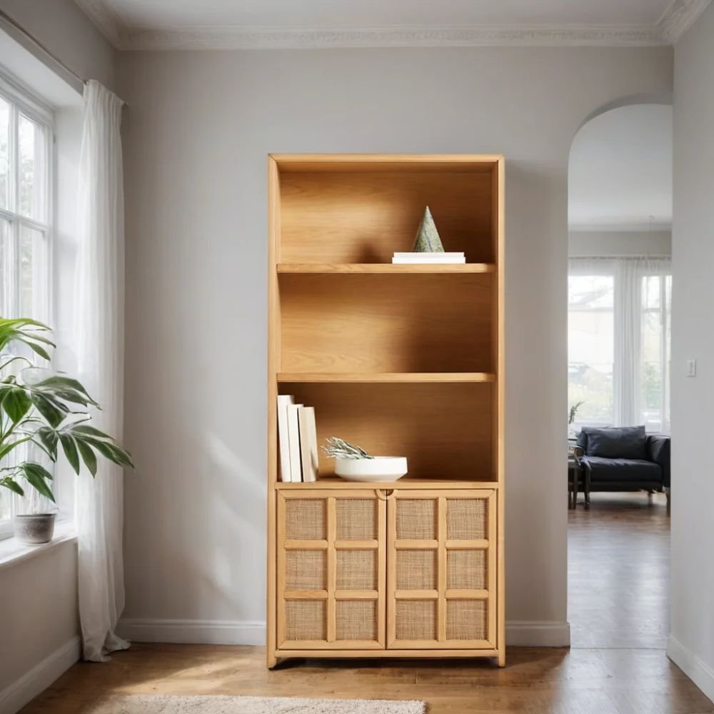 Solid Wood 5 Shelf Bookcase in Bungay