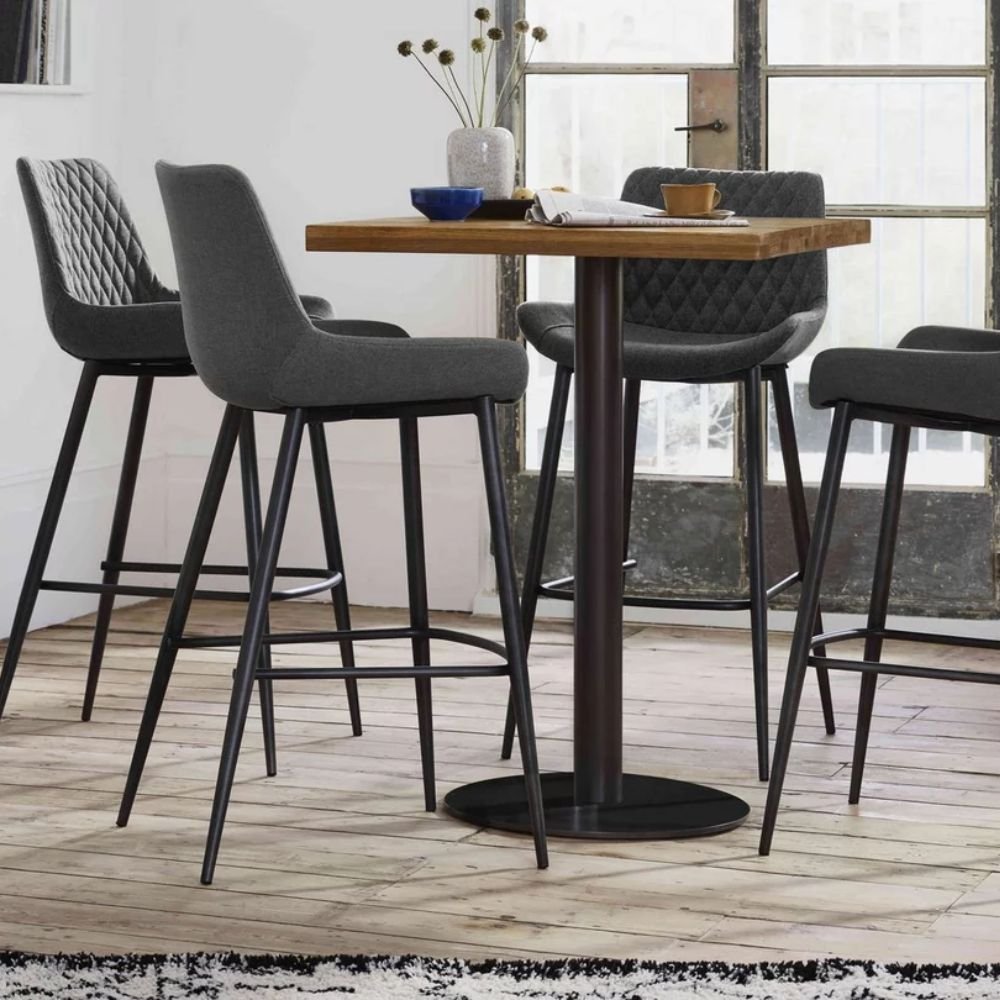 Stow 4 Seater High Dining Table Set with Bar Stools