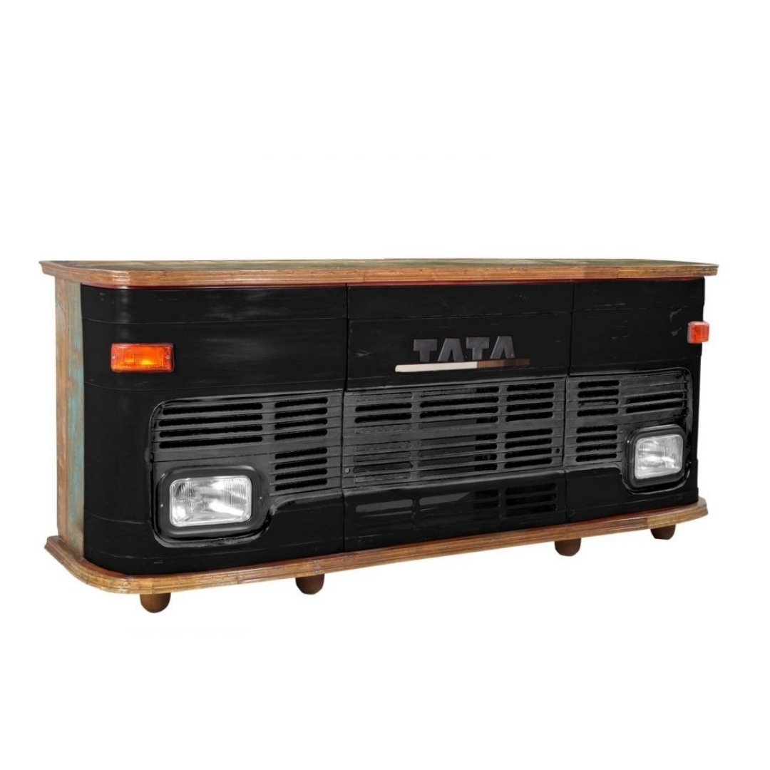 Stow Wooden Bar Truck Cabinet Bar Cabinet