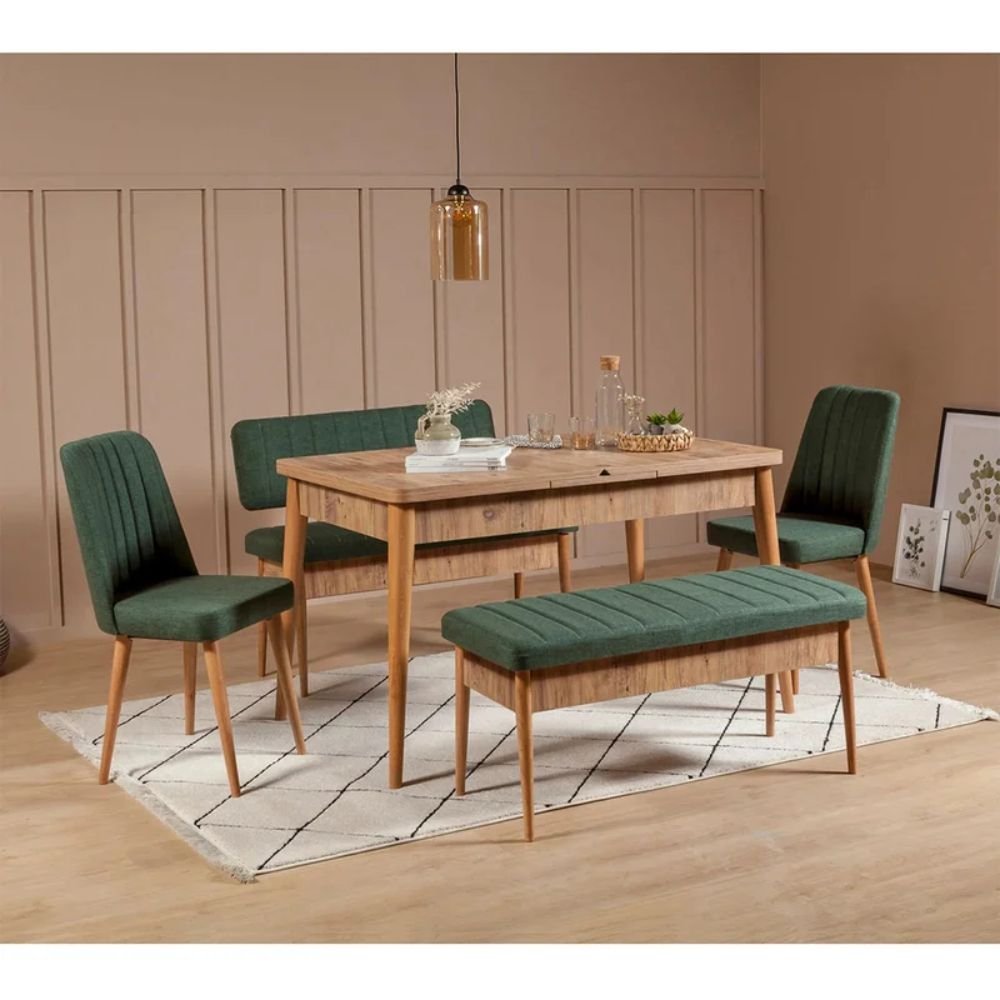 Sudbury Lux Bench Green