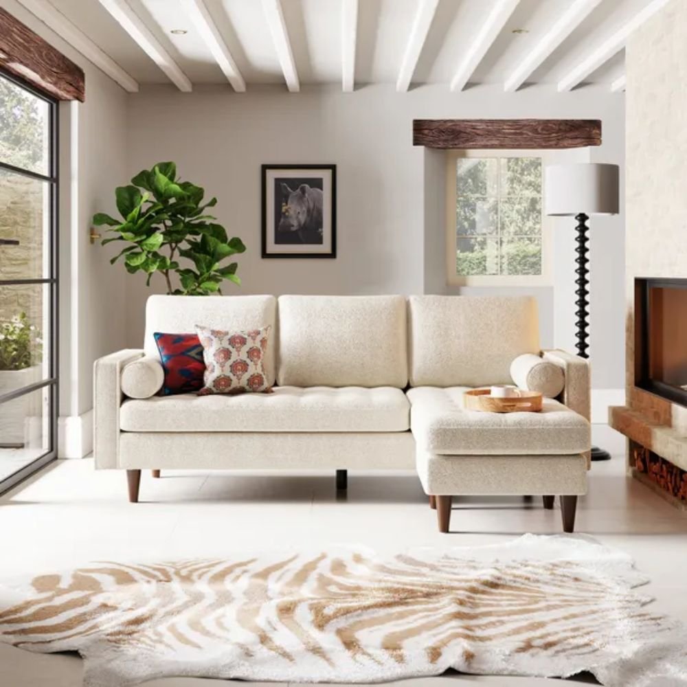Sudbury Modern L-Shaped Corner Chaise Sofa