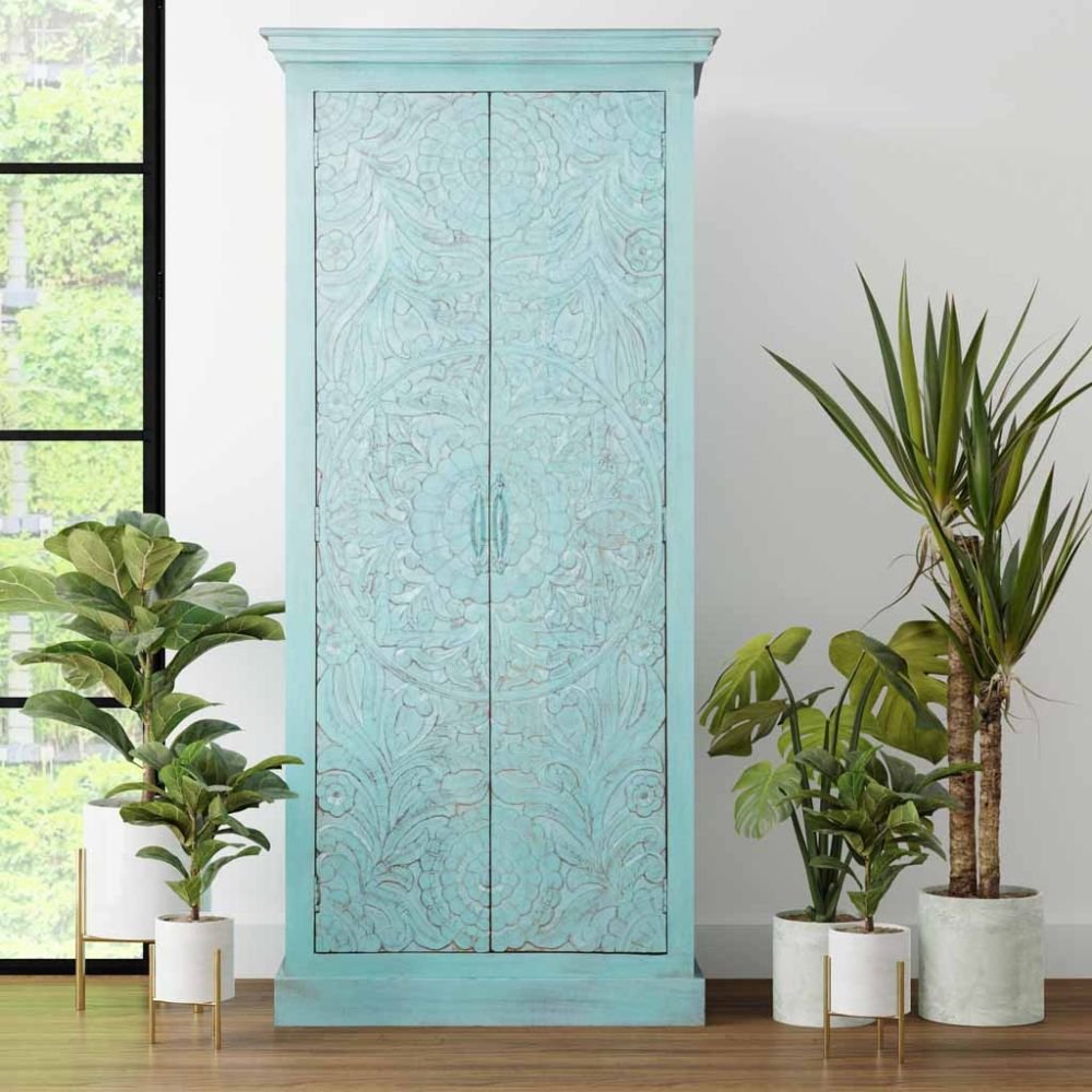 Tetbury Carved Wardrobe For Room