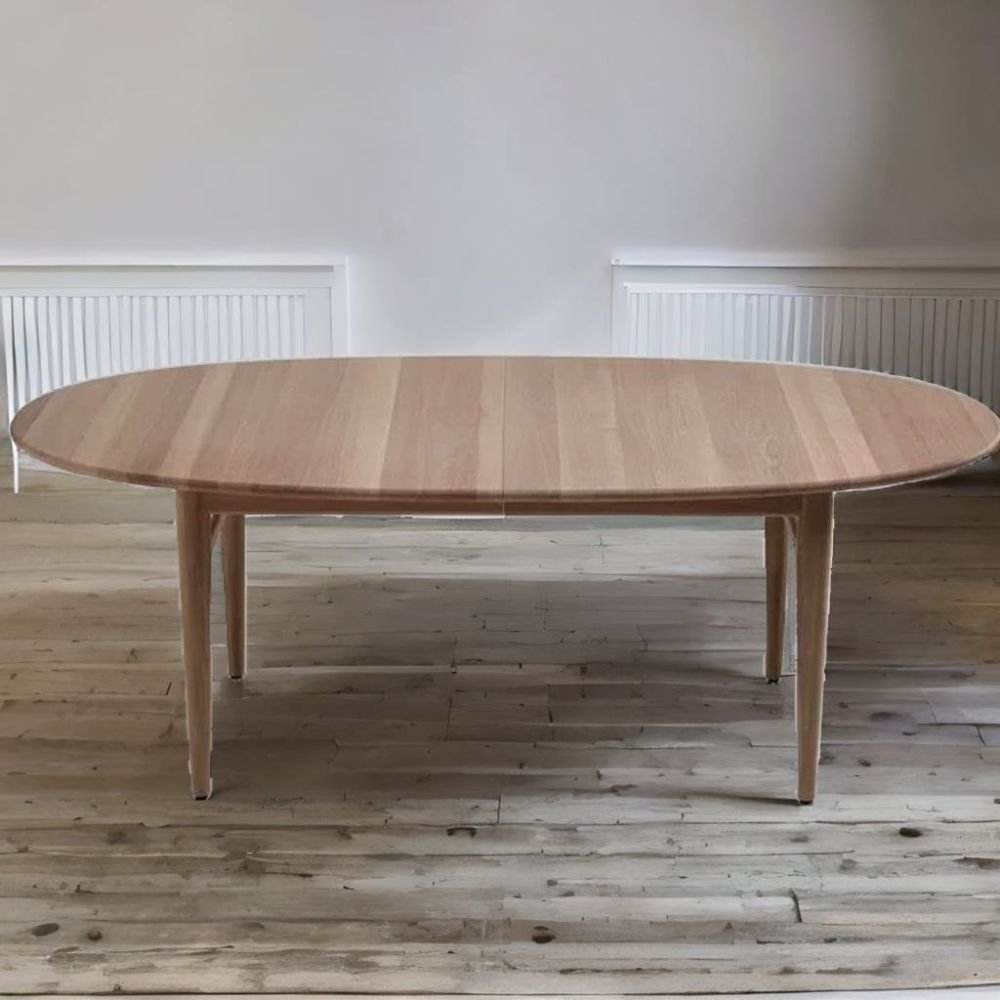 Thaxted Classic Solid Wood Oval Dining Table- Natural Finish