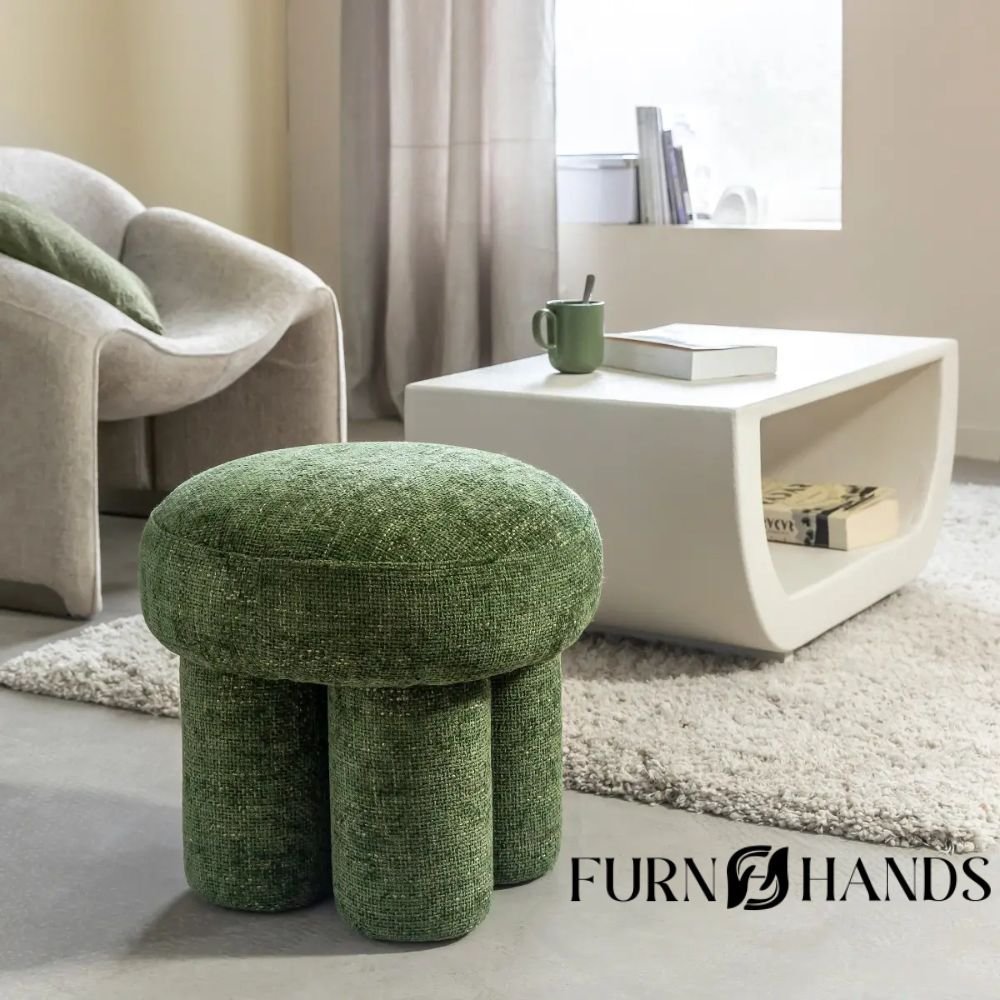 Thaxted Small Fabric Stool Bench
