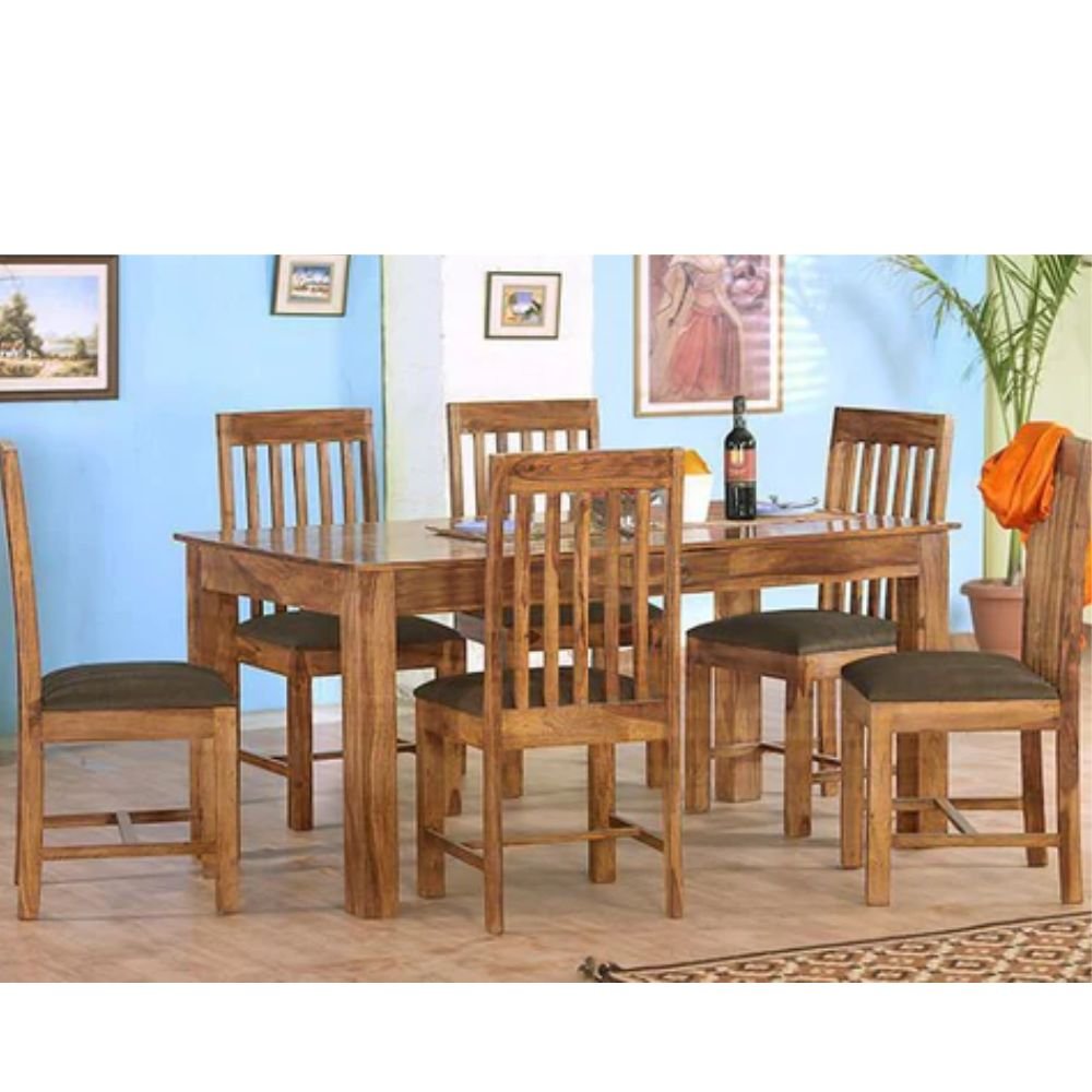 Wantage Solid Wood Dining Set With Bench