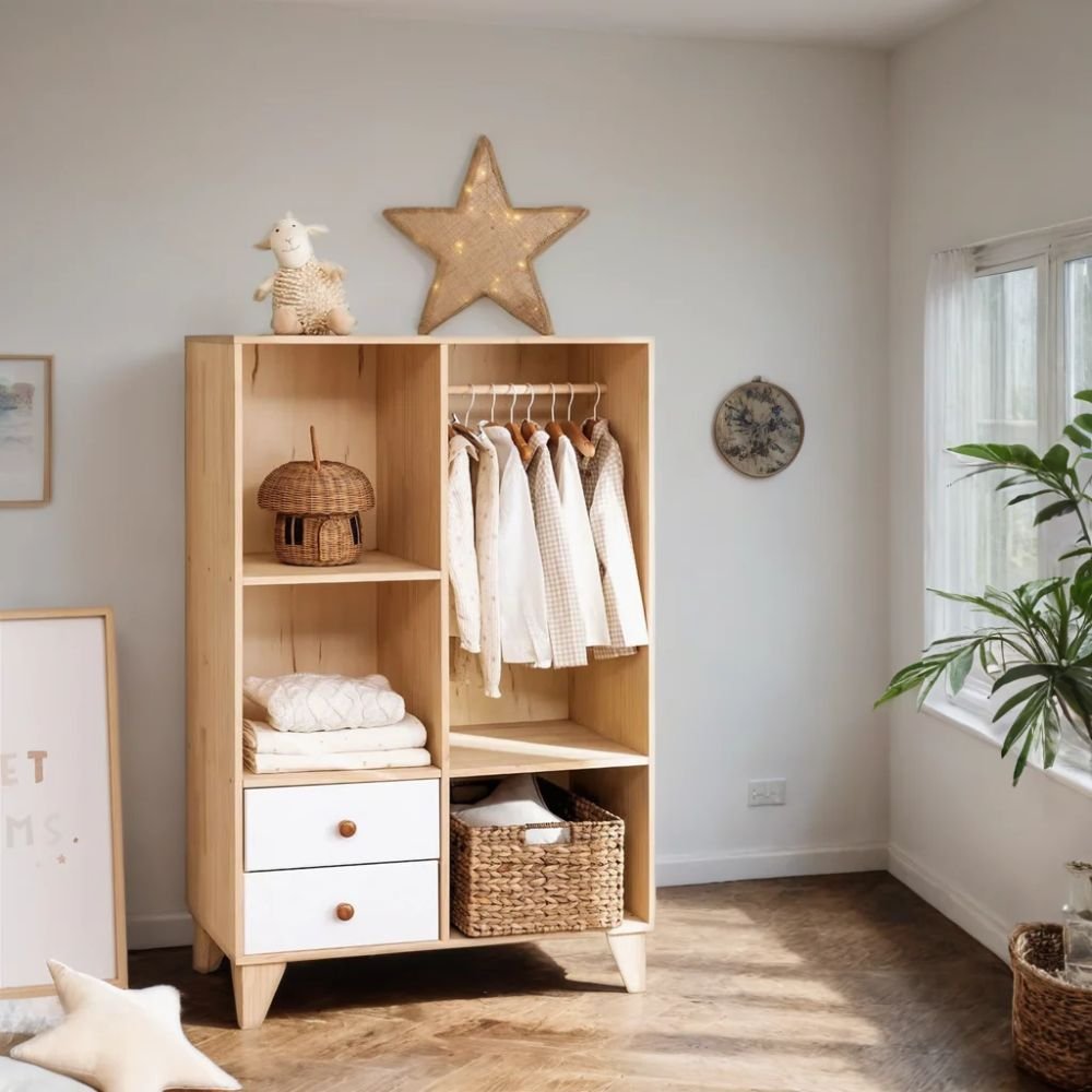 Wantage Solid Wood Kids Wardrobe