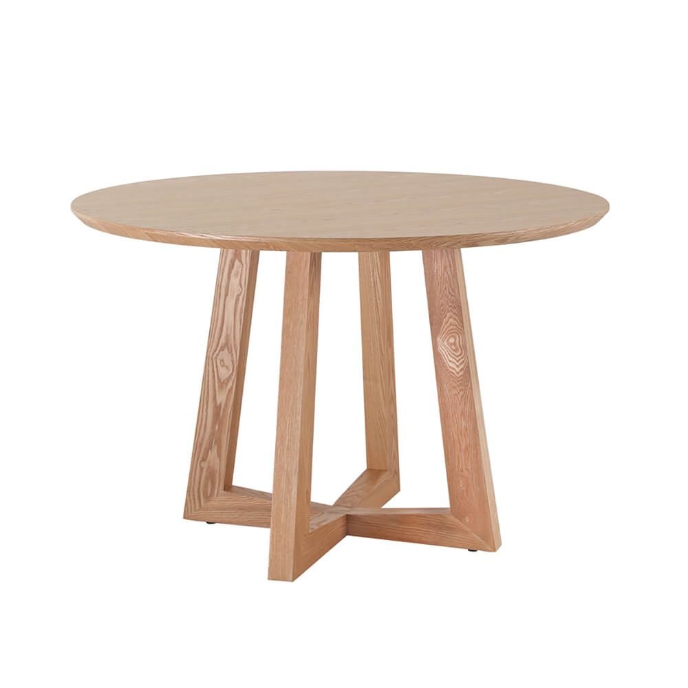 Wickham Natural Finish Round Dining Table
