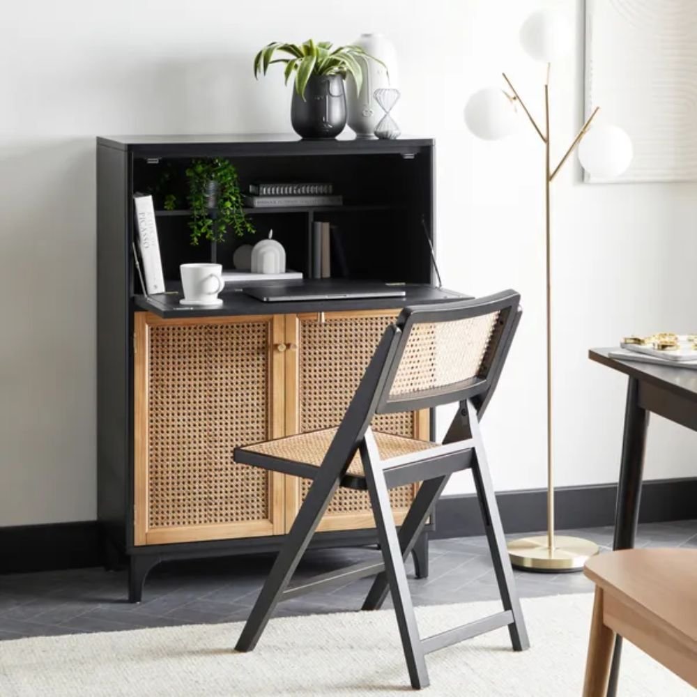 Yarm Solid Wood Bar Cabinet